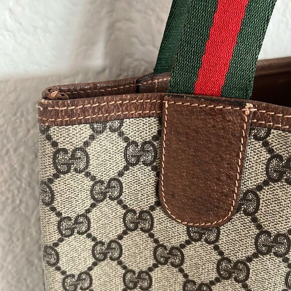 Gucci GG Sherry Shoulder Tote Bag Leather, Brown, COA Included, Excellent - Picture 8 of 15